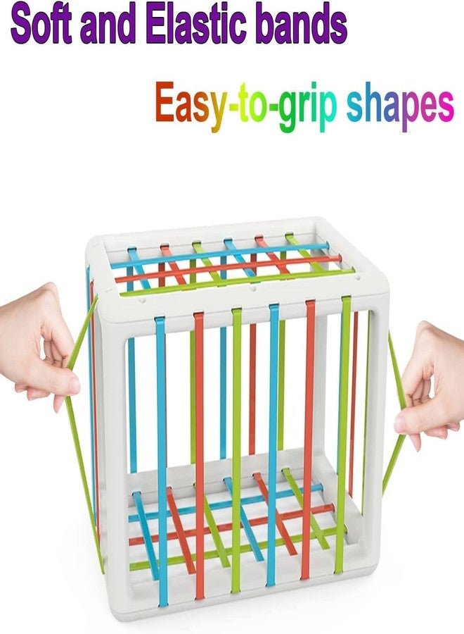 BIG FOLK BIGFOLK® Montessori Baby Sorter Toy| Colorful Cube with 9 Sensory Shapes | Fine Motor Skill Development Toy for 12-18 Months | Early Learning Gift for Boys & Girls| BPA-Free & Safe for Toddlers - Image 4